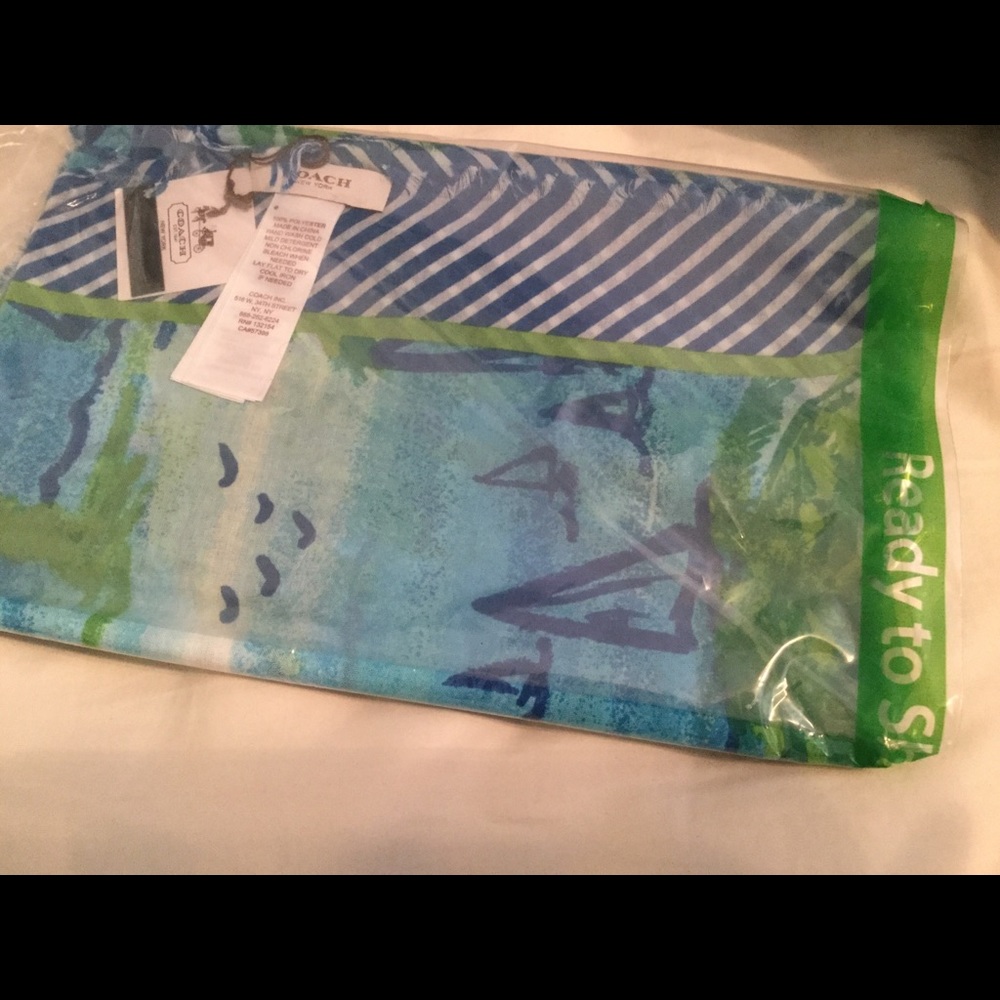 Coach Beach Resort Scarf New